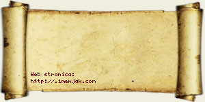 Daniel Velebit vizit kartica