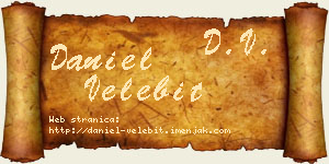 Daniel Velebit vizit kartica